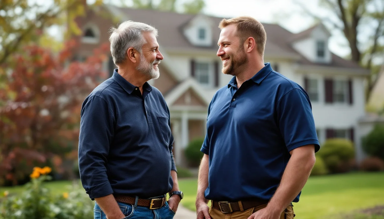 Lancaster Power Washing Pros team with homeowner